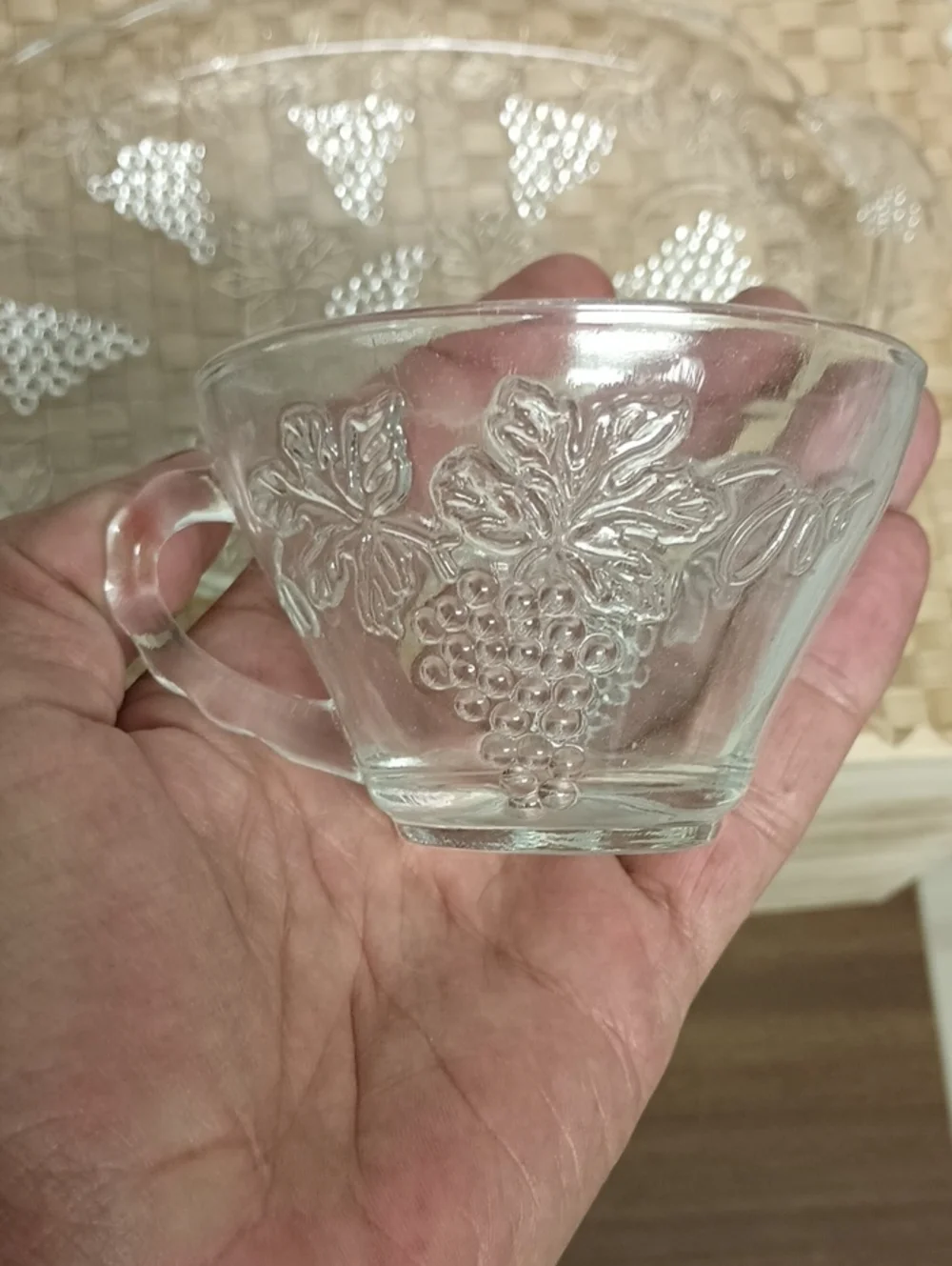 Anchor Hocking Blue Serva-Snack Set